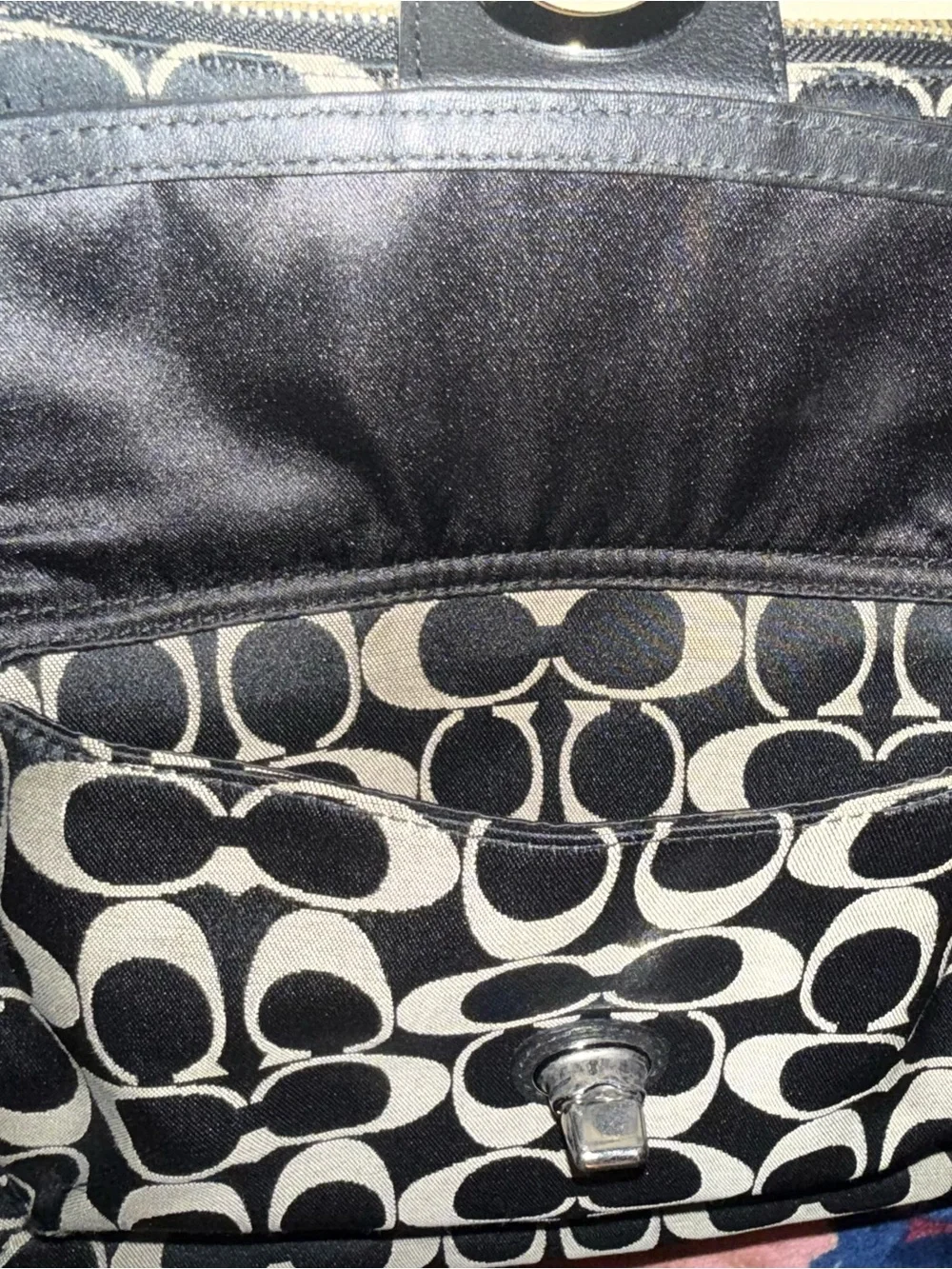 Coach Penelope Signature Sateen Shoulder Bag